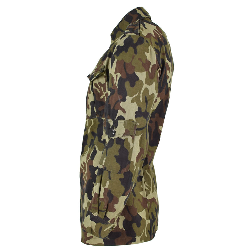 Tropas rumanas originales chaqueta de campo M93 CAMO Leaf Bdu Parka Problema militar