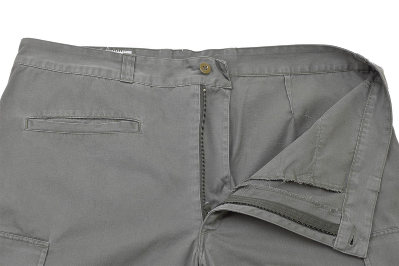Fuerzas aéreas militares francesas genuinas pantalones de trabajo reforzado gris pantalones de carga