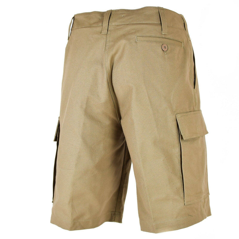 Ejército alemán genuino emitido pantalones cortos de piel de moles de carga duradera verano caqui beige nuevo
