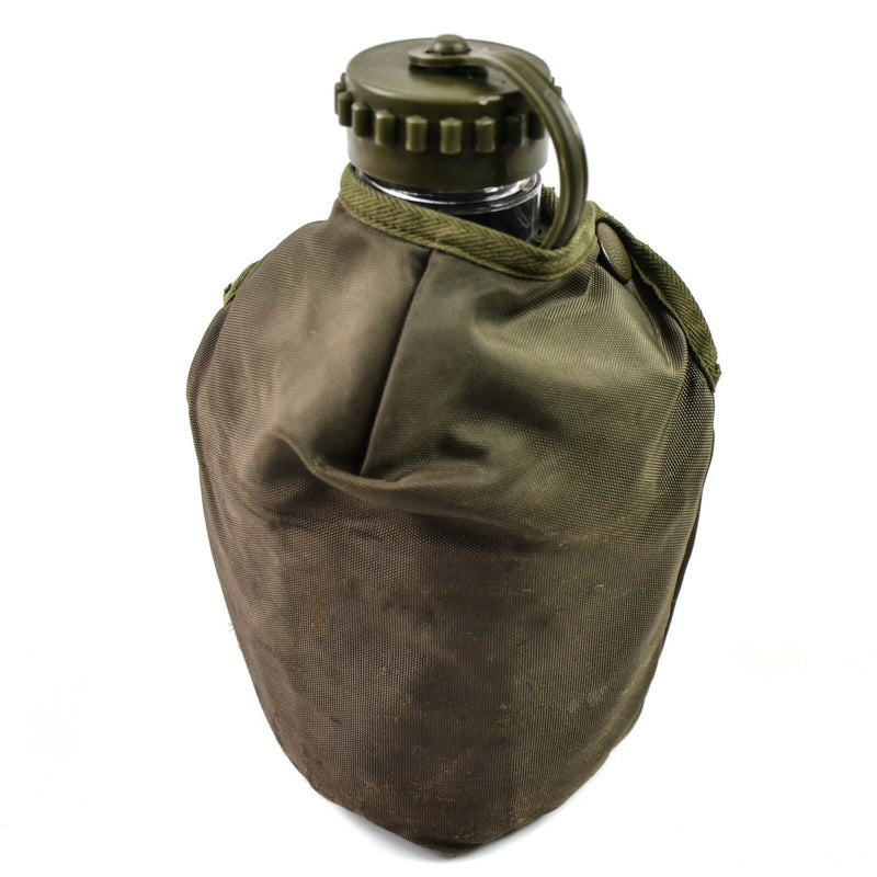 Ejército austriaco original bebiendo frasco botella de agua de la cantina militar