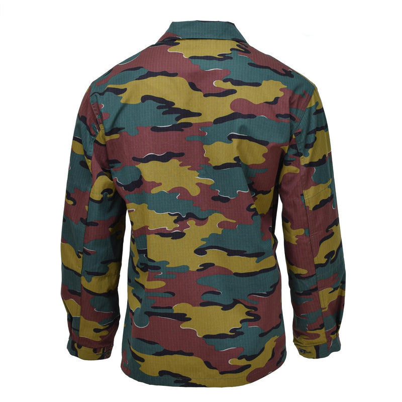Camisas de combate de campo del ejército belga original ripstop bdu jigsaw trops chaqueta nueva