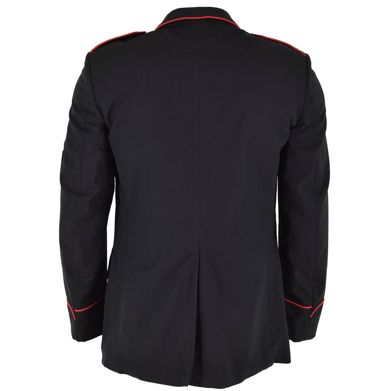 Jaqueta de policía militar italiana original Oficial oficial de uniforme negro formal