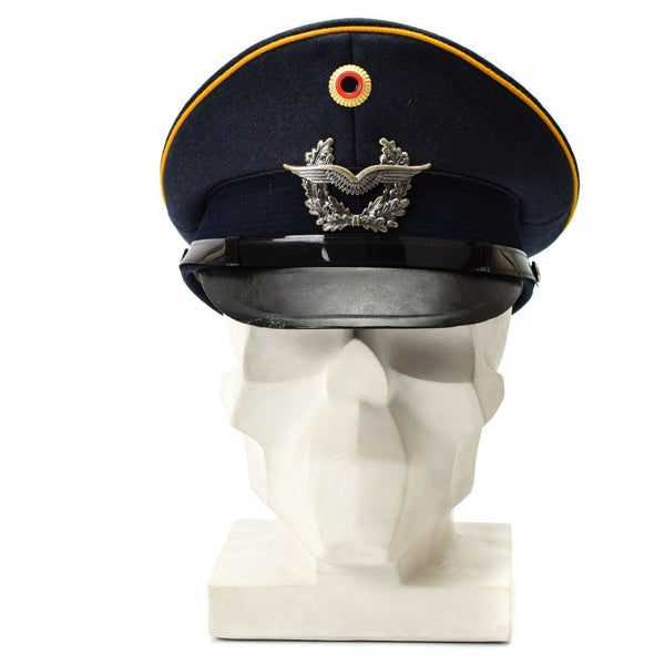 Cape de visera del ejército alemán genuino. Fuerzas aéreas Militares de pico de pico de pico Luftware nuevo