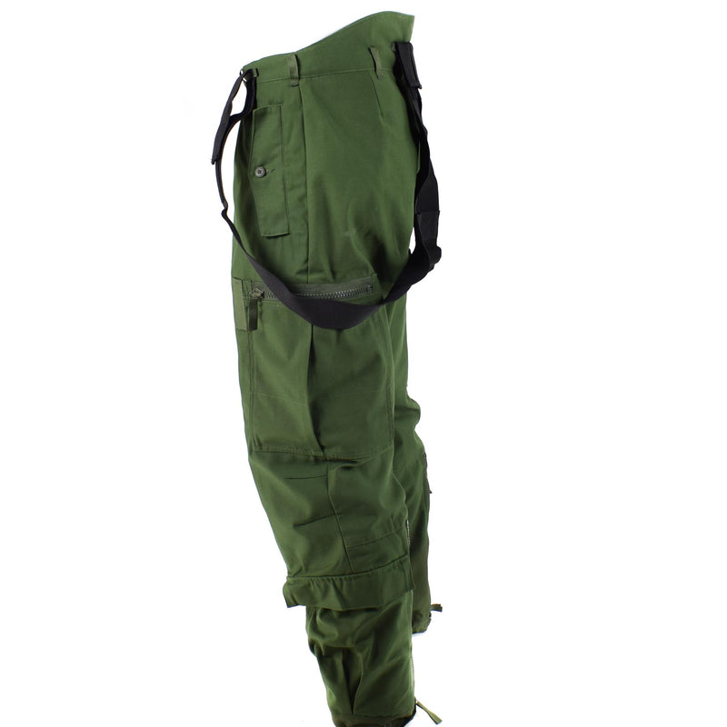 Pantalones térmicos suecos genuinos M90 Pantalones de Olive Bdu W Brazes en general Nuevo