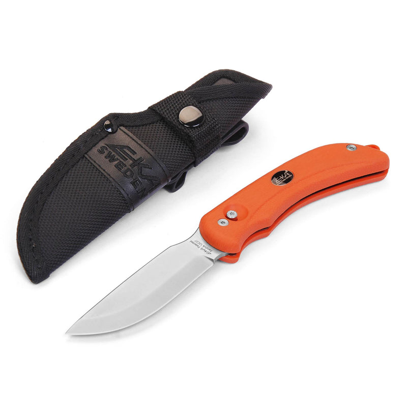 Cuchillo de pescador sueco de Eka G3 Guit Hook 59 Hrc de acero Blade Orange Proflex Many