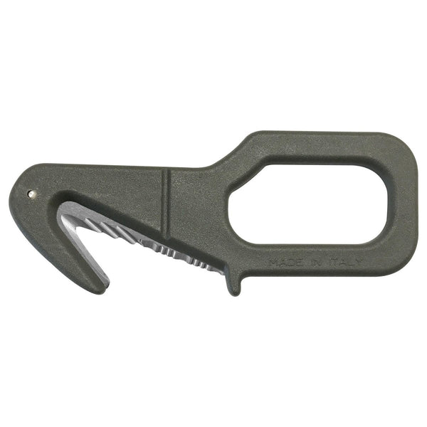 Fox Knives 640 OD Cuchillo de rescate de emergencia AISI 420 Acero inoxidable 54-56 HRC