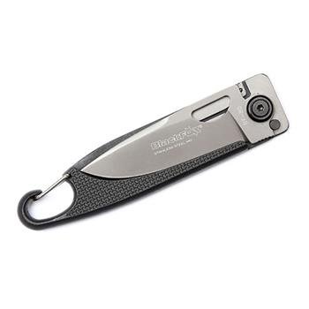 Cuchillo plegable Fox Knives Brand Baroni con revestimiento de titanio y mango de acero 440 zytel negro