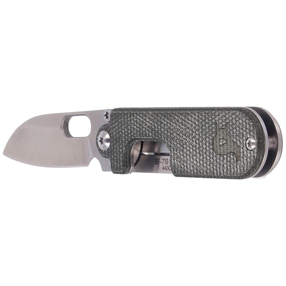 Cuchillo de bolsillo plegable Fox Knives Brand BEAN GEN2 acero inoxidable 440C con revestimiento satinado