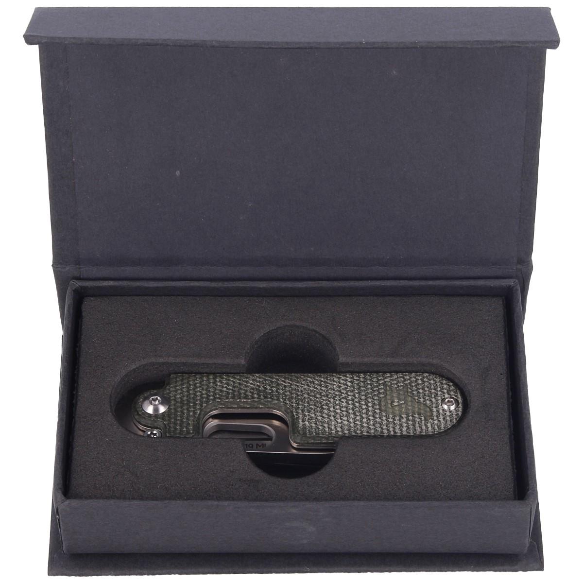 Cuchillo de bolsillo plegable Fox Knives Brand BEAN GEN2 acero inoxidable 440C con revestimiento satinado