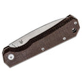 Navaja Fox Knives Marca CIOL Micarta acero 440C funda de cuero recubierta de satén