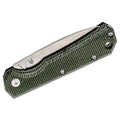 Cuchillo plegable CIOL de marca Fox Knives, mango de acero inoxidable 440C Micarta con revestimiento satinado