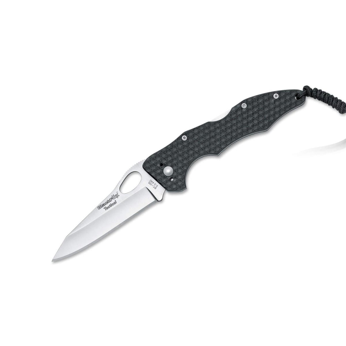 Cuchillo plegable Fox Knives Brand con revestimiento satinado, hoja de acero inoxidable 440, mango G10