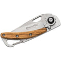 Fox Knives Brand cuchillo de bolsillo plegable mango de madera acero inoxidable 440 recubierto satinado