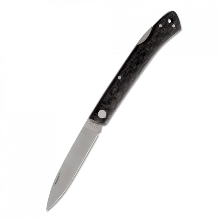 Navaja Fox Knives Brand Italy Acero inoxidable 440C Mango de fibra de carbono - GoMilitar
