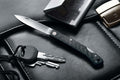Cuchillo plegable Fox Knives Brand Italy acero inoxidable 440C mango de fibra de carbono