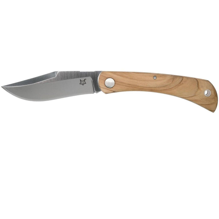 Navaja Fox Knives Marca Italia LIBAR acero inoxidable M390 Mango madera de olivo - GoMilitar