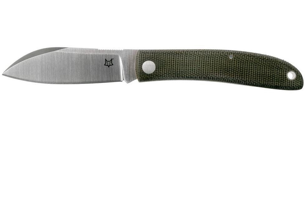 Navaja Fox Knives Marca Italia Livri Acero Inoxidable M390 Micarta Verde