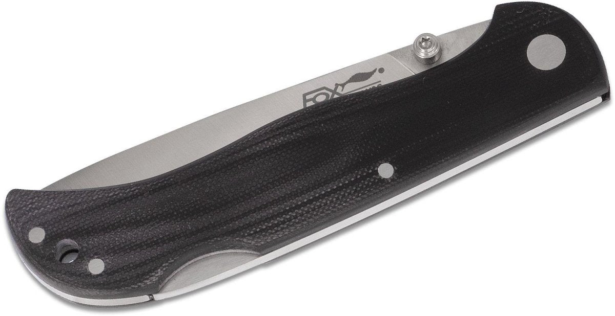 Navaja Fox Knives Brand Italy modelo 500 negra plegable acero inoxidable