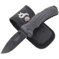 Cuchillo plegable Fox Knives marca KUMA mango de acero inoxidable recubierto de titanio 440 G10