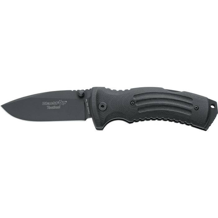 Navaja Fox Knives Marca KUMA mango de acero inoxidable recubierto de titanio 440 G10 - GoMilitar