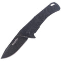 Navaja de bolsillo plegable Fox Knives ECHO 1 negra Idroglider revestimiento lavado a la piedra