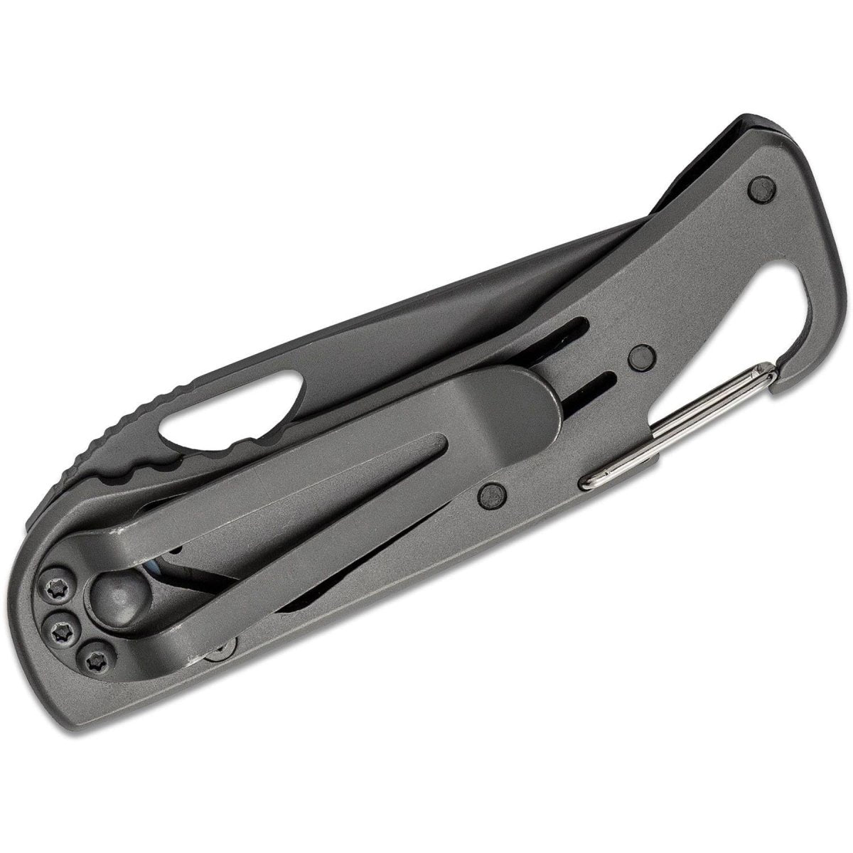 Navaja Fox Knives acero 440 recubierta de titanio negro mango de aluminio