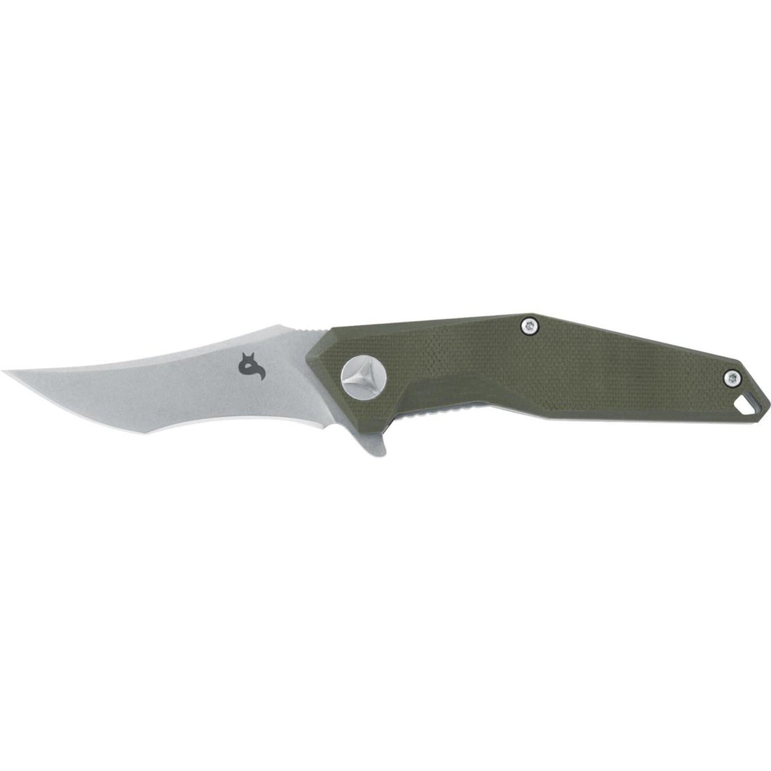 Fox Knives Fox Knives KRAVI SHAI Navaja de bolsillo 440C Lavada a la piedra G10 Verde 2,76