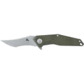 Fox Knives Fox Knives KRAVI SHAI Navaja de bolsillo 440C Lavada a la piedra G10 Verde 2,76