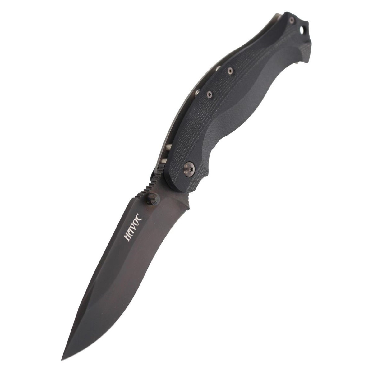Fox Knives HAVOC cuchillo plegable hoja de punto de caída marco de titanio cerradura acero N690Co