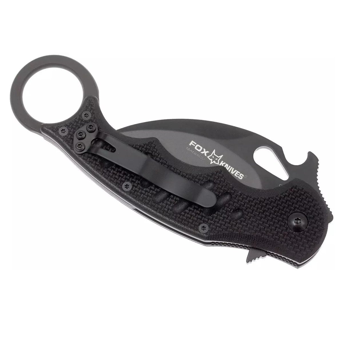 Fox Knives Karambit FX-479 mini navaja plegable acero N690C hoja hidroglider negra