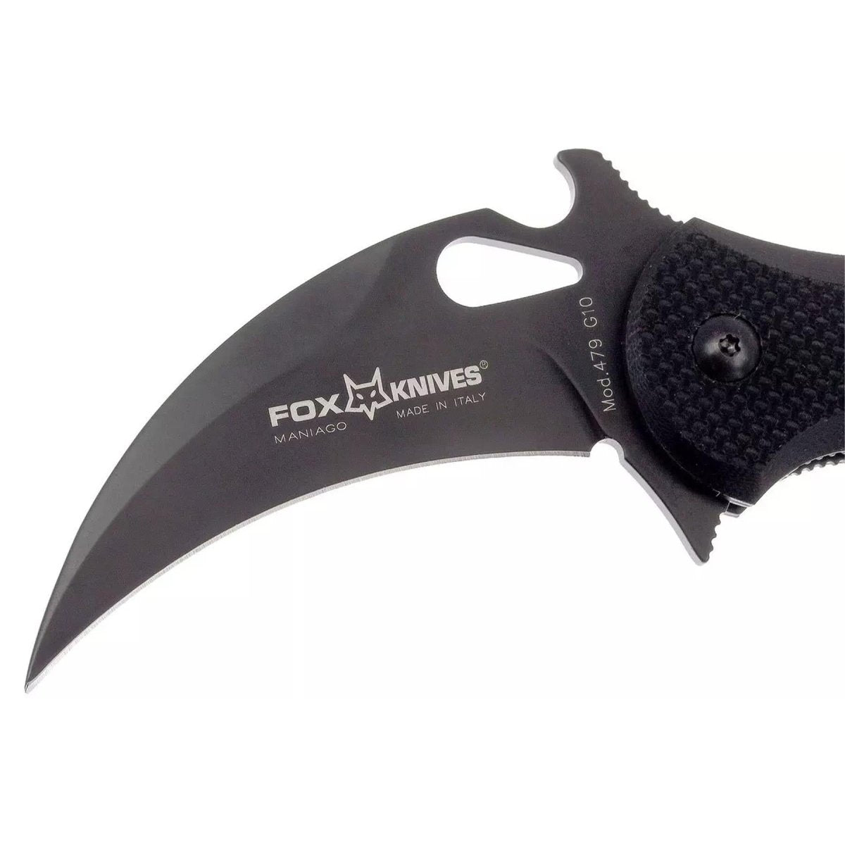 Fox Knives Karambit FX-479 mini navaja plegable acero N690C hoja hidroglider negra