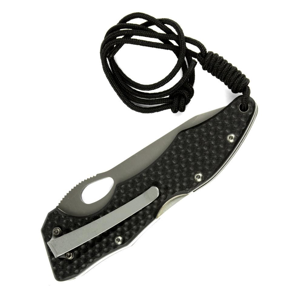 Fox Knives Tactical BF-105T cuchillo táctico plegable hoja de acero inoxidable recubierta de titanio negro