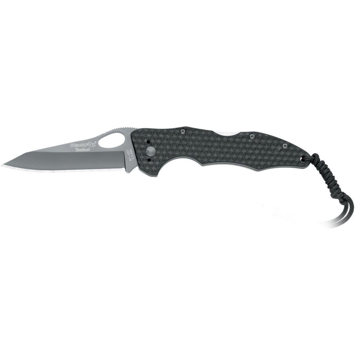 Fox Knives Tactical BF - 105T Navaja táctica plegable hoja de acero inoxidable recubierta de titanio negro - GoMilitar