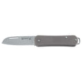 Fox Knives VULPIS Navaja de bolsillo plegable Drop Point Acero inoxidable M390 Gris