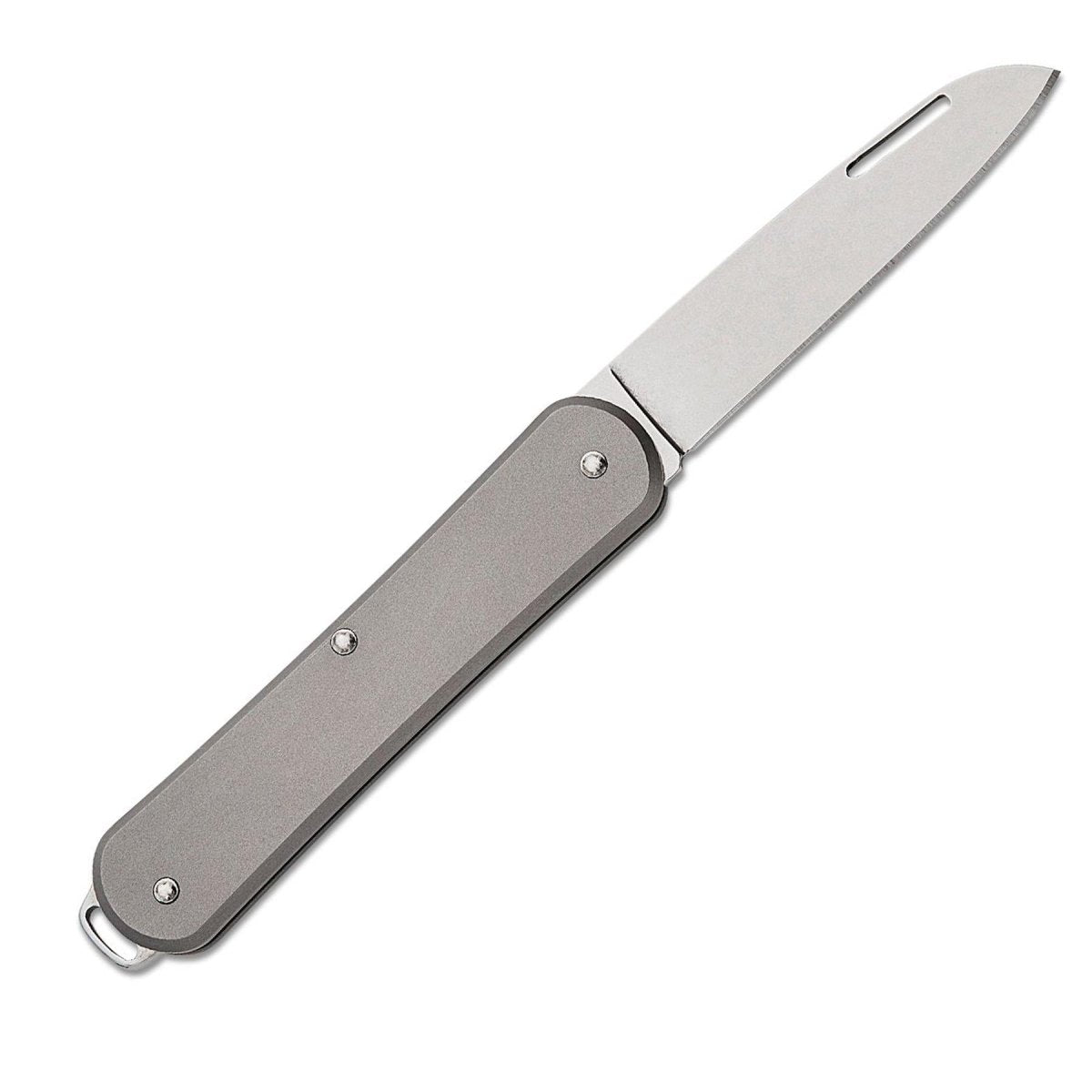 Fox Knives VULPIS Navaja de bolsillo plegable de acero inoxidable M390 con mango de titanio