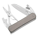 Fox Knives VULPIS FX-VP130-F4 TI Multi Tool Pocket Knife Stainless Steel M390 - GoMilitar