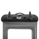 Fox Fox Outdoor Smartphone Bag Transparent Bold Diplo a prueba de agua apretada Negro