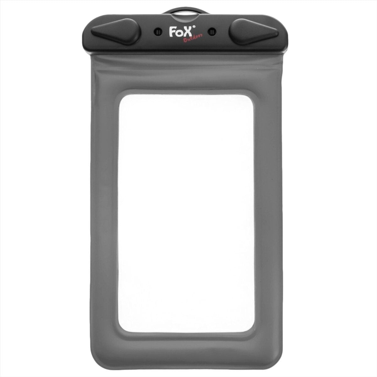 Fox Fox Outdoor Smartphone Bag Transparent Bold Diplo a prueba de agua apretada Negro