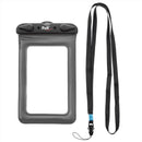 Fox Fox Outdoor Smartphone Bag Transparent Bold Diplo a prueba de agua apretada Negro