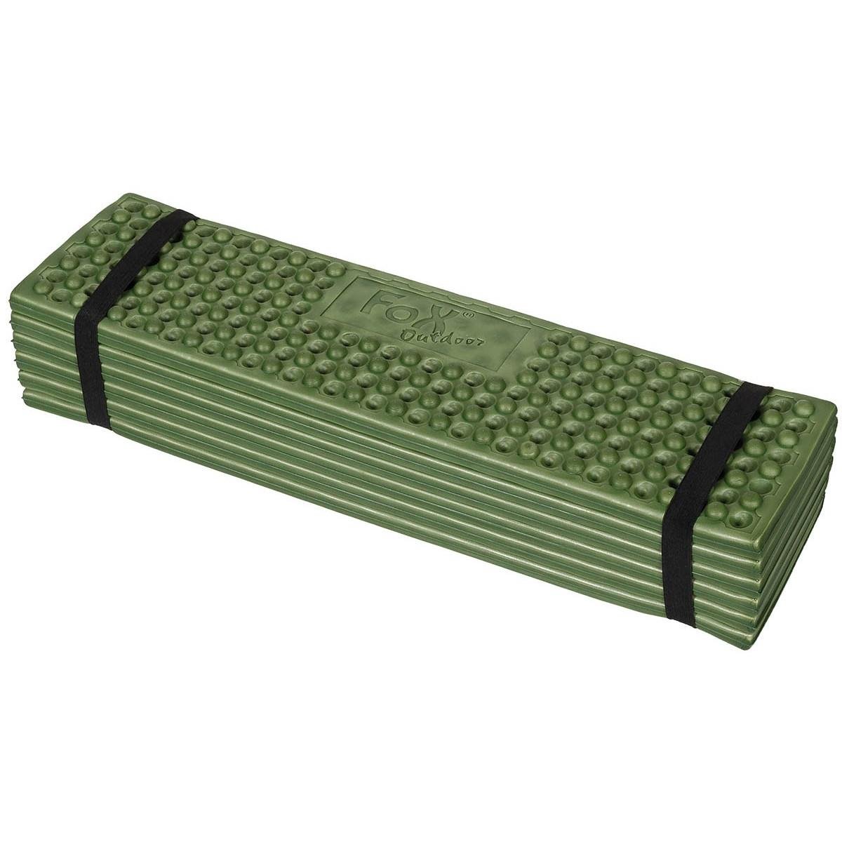 Fox Outdoor - Colchoneta térmica para dormir, plegable, ligera, para acampar, color verde oliva