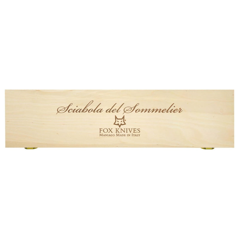 Caso de madera Sabro Sabrage Sabrage Sabrage de Foxknives Sommelier