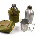 Botella de agua del ejército francés Francia Botella de agua Militares de la cantina Militar