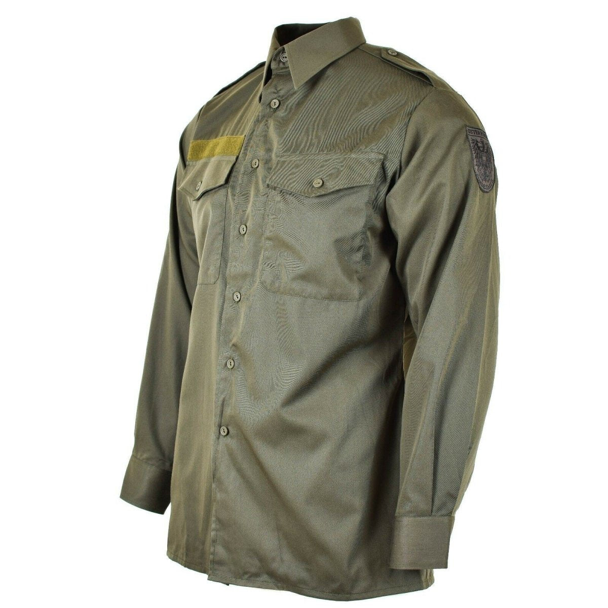 Genuina camisa del ejército austriaco M65 O.D Combate Militar de manga larga Olive BDU NUEVO