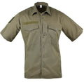 Genuina camisa del ejército austriaco M65 O.D Combate Militar de manga corta Olive Bdu