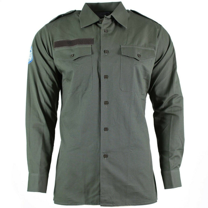 Camisa genuina del ejército austríaco OD oliva Combate militar manga larga trópico BDU NUEVO - GoMilitar