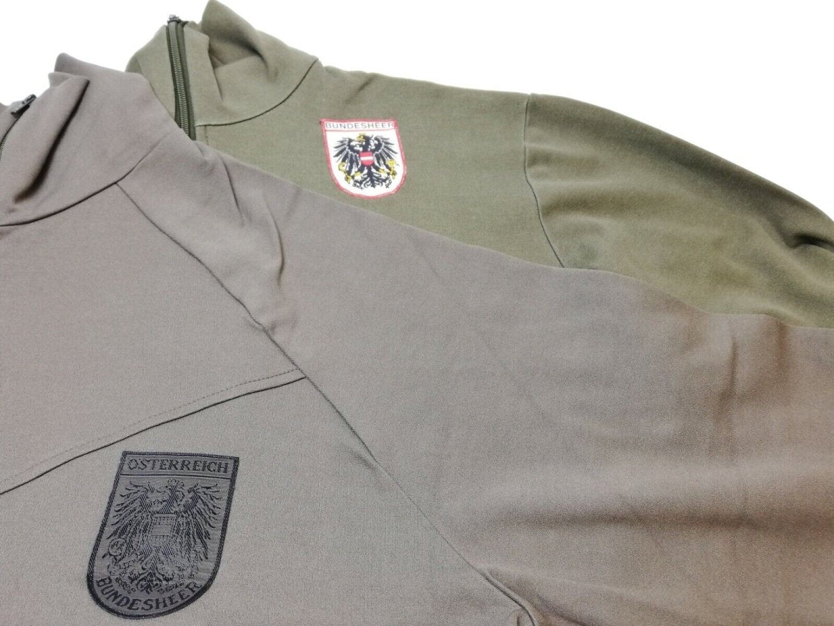Genuino entrenamiento del ejército austriaco de entrenamiento superior chaqueta deportiva militar vintage