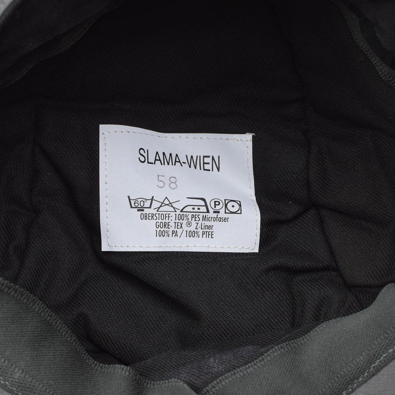 Genuino austriaco militar gris gris gorete goretex tap glapas plegables a la cabeza de la cabeza nueva