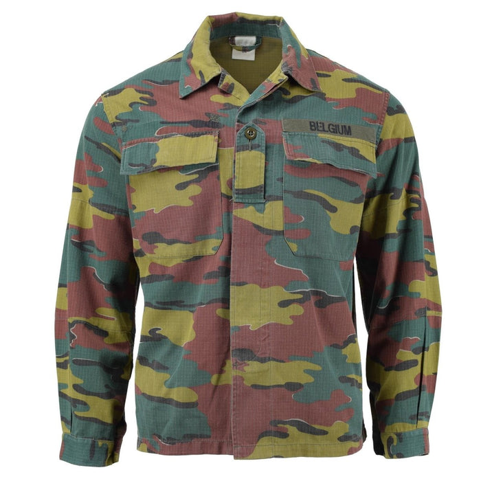 Camisa de campo de combate del ejército belga genuina Blusa Rip Stop Excedente militar - GoMilitar