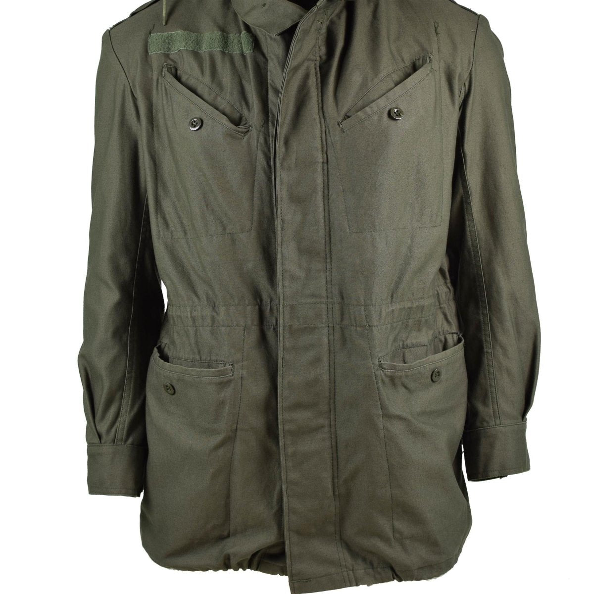 Jaqueta de campo del ejército belga genuino M64 Oliva de parka de algodón de algodón militar nuevo