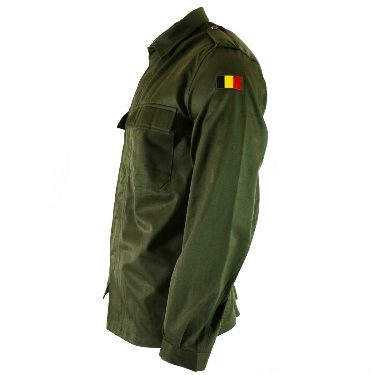 Genú de la chaqueta de campo del ejército belga Bdu Olive Shirt Military Combat nuevo